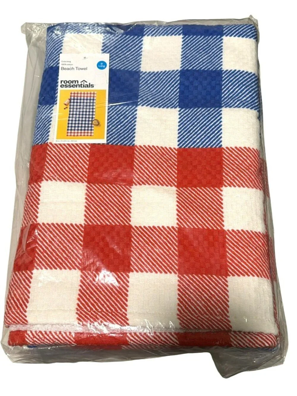 2 pack American 6 foot Beach Towel Room Essentials Extra Long